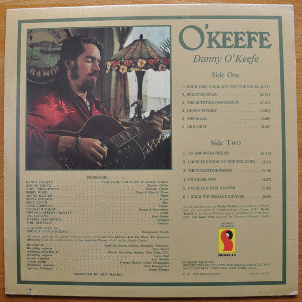 Danny O'Keefe : O'Keefe (LP, Album, RI)
