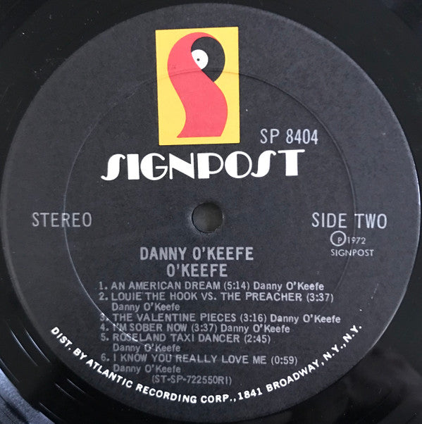 Danny O'Keefe : O'Keefe (LP, Album, RI)