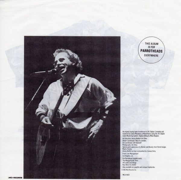 Jimmy Buffett : Songs You Know By Heart - Jimmy Buffett's Greatest Hit(s) (LP, Comp, Club, CRC)