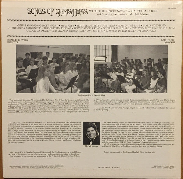 Lincoln-Way High School Music Department : Songs Of Christmas (LP)