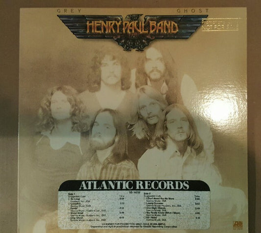 Henry Paul Band : Grey Ghost (LP, Album, Ric)