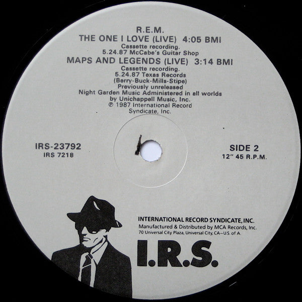 R.E.M. : The One I Love (12", Single, Glo)