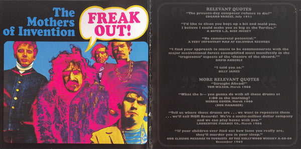 Frank Zappa : MOFO: The Making Of Freak Out! Project/Object An FZ Audio Documentary (4xCD, Comp)