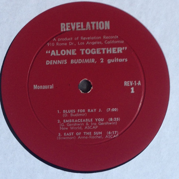 Dennis Budimir : Alone Together (LP, Mono)