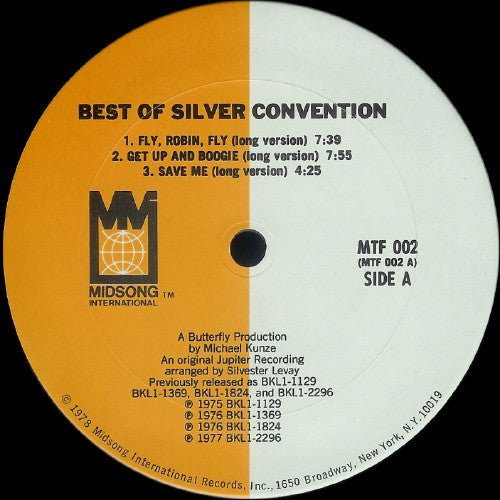 Silver Convention : Best Of Silver Convention (2xLP, Comp, Gat)