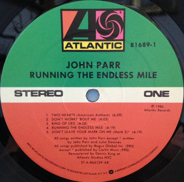 John Parr : Running The Endless Mile (LP, Album, All)