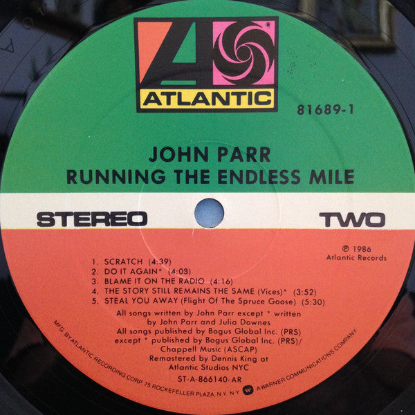 John Parr : Running The Endless Mile (LP, Album, All)