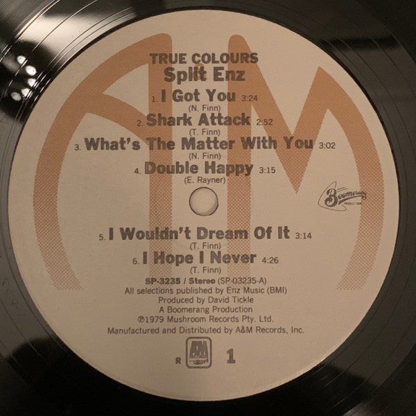 Split Enz : True Colours (LP, Album, RE, R-I)