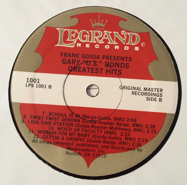 Gary U.S. Bonds : Greatest Hits (LP, Comp, RE, Gat)