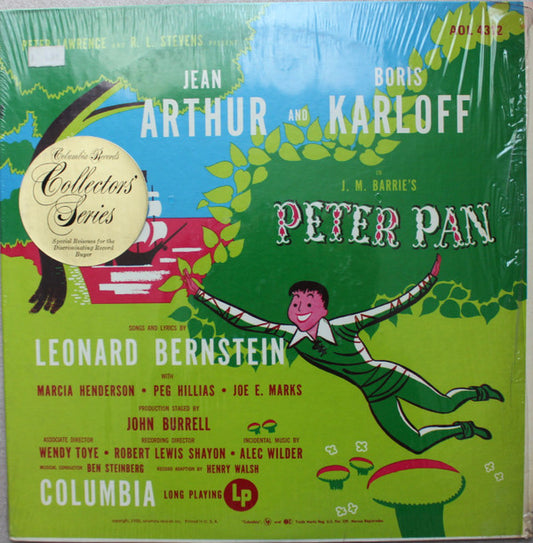 James Matthew Barrie - Jean Arthur, Boris Karloff, Leonard Bernstein : Peter Pan (LP, Album)