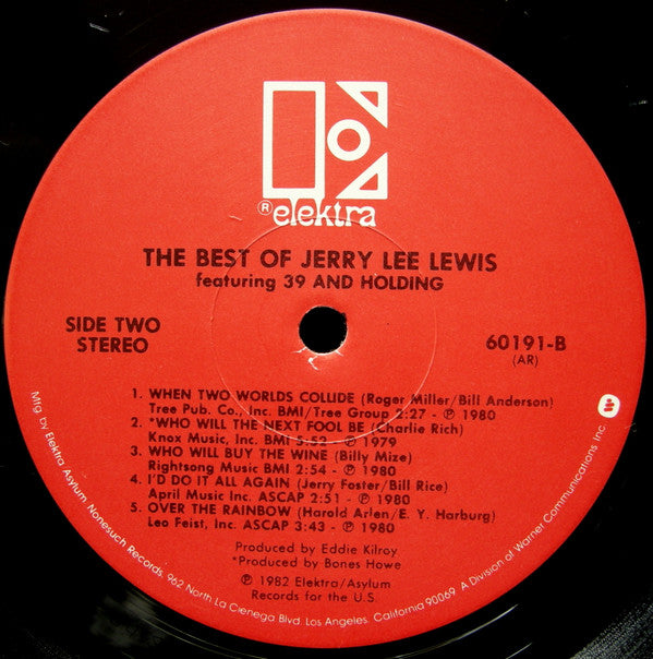 Jerry Lee Lewis : The Best Of Jerry Lee Lewis Featuring 39 And Holding (LP, Comp)