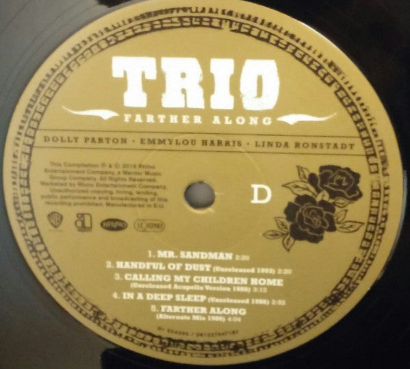 Dolly Parton, Emmylou Harris, Linda Ronstadt : Trio: Farther Along (2xLP, 180)