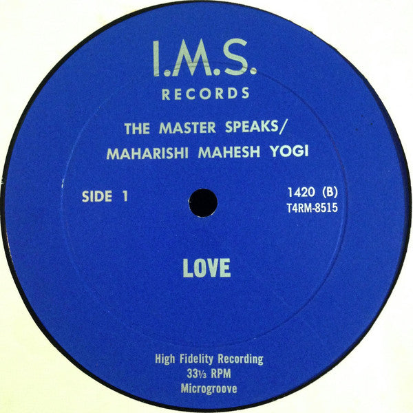 Maharishi Mahesh Yogi : The Master Speaks (LP, Album)
