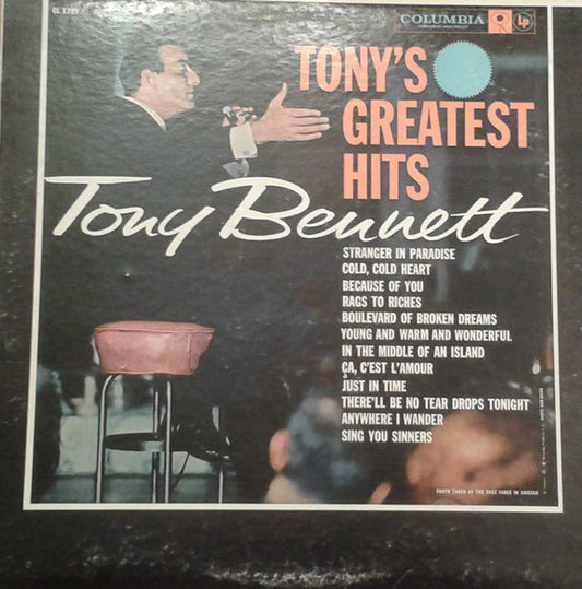 Tony Bennett : Tony's Greatest Hits (LP, Comp, Mono, RE)