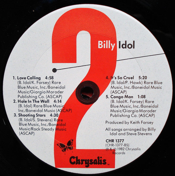 Billy Idol : Billy Idol (LP, Album, Ter)