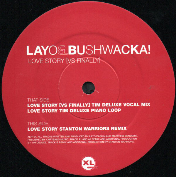 Layo & Bushwacka! : Love Story [Vs Finally] (12", 2/2)