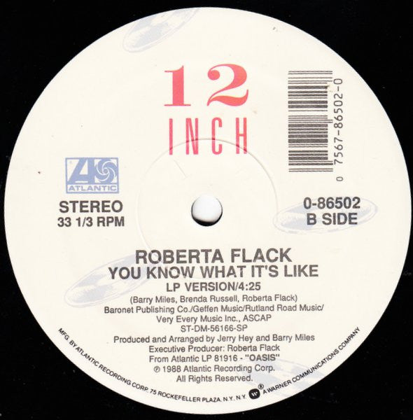 Roberta Flack : Oasis (12")