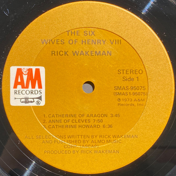 Rick Wakeman : The Six Wives Of Henry VIII (LP, Album, Club, Cap)