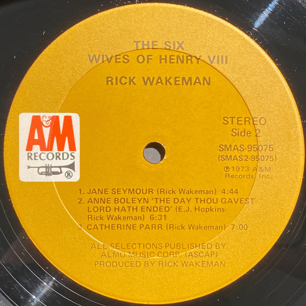 Rick Wakeman : The Six Wives Of Henry VIII (LP, Album, Club, Cap)