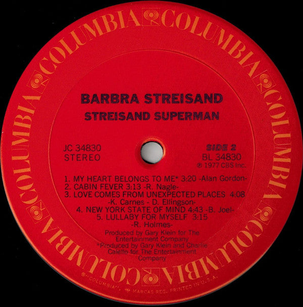 Barbra Streisand : Streisand Superman (LP, Album, San)