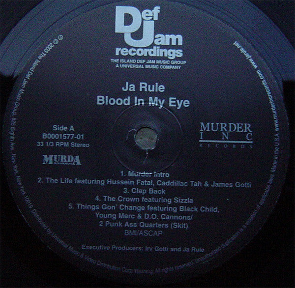 Ja Rule : Blood In My Eye (LP, Album)