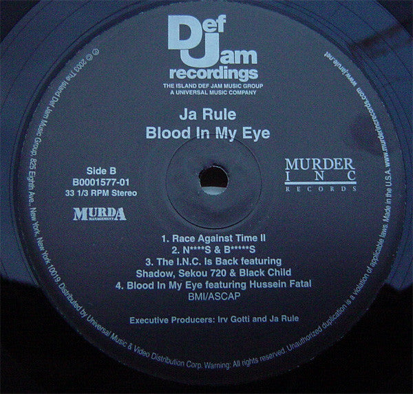 Ja Rule : Blood In My Eye (LP, Album)