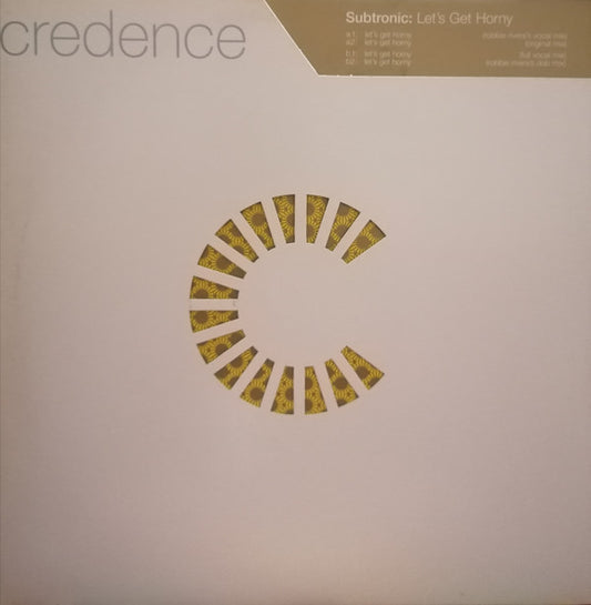 Subtronic : Let's Get Horny (12")