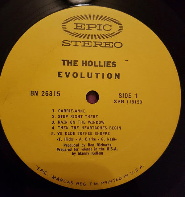 The Hollies : Evolution (LP, Album)