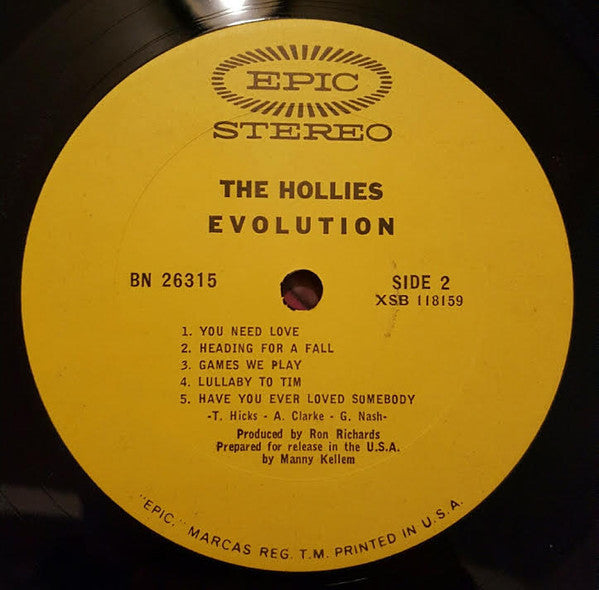 The Hollies : Evolution (LP, Album)