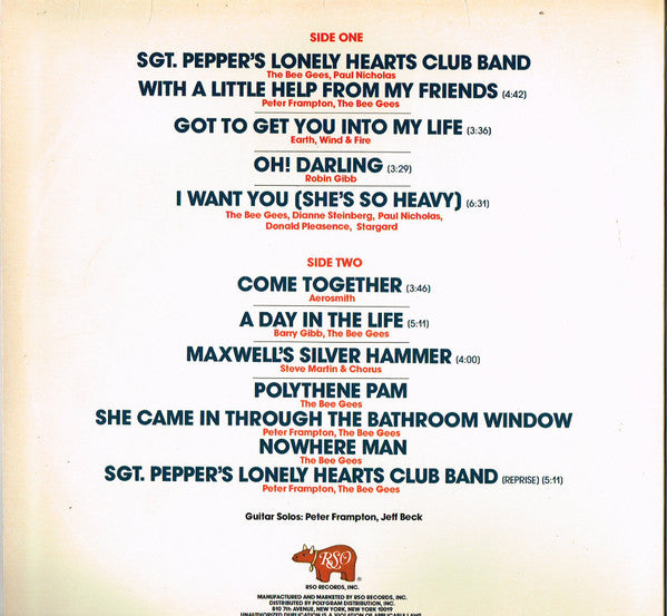 Various : "Sgt. Pepper's Lonely Hearts Club Band" Special AOR Sampler (LP, Promo, Smplr)