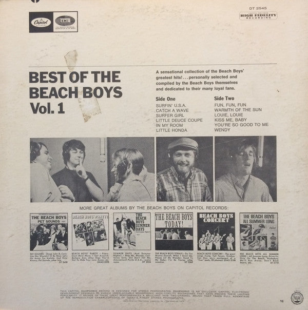 The Beach Boys : Best Of The Beach Boys (LP, Comp, RE, Jac)