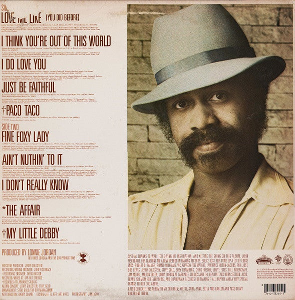 Lonnie Jordan : The Affair (LP, Album)