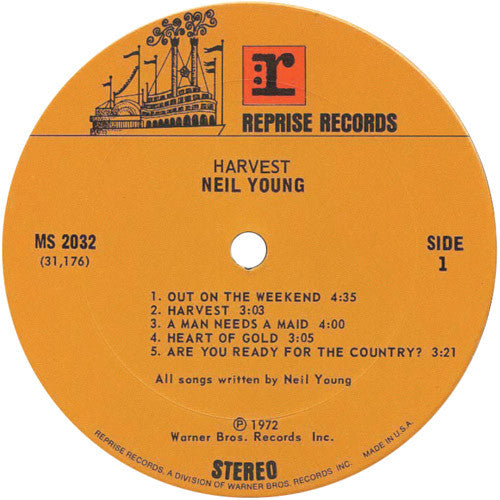 Neil Young : Harvest (LP, Album, Ter)