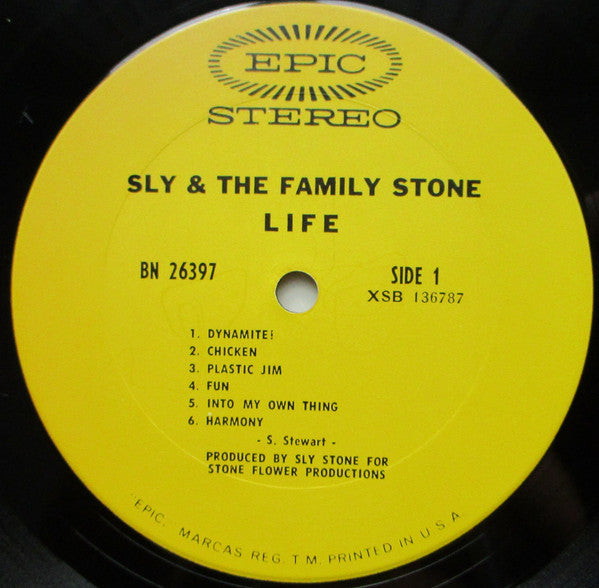 Sly & The Family Stone : Life (LP, Album, Ter)