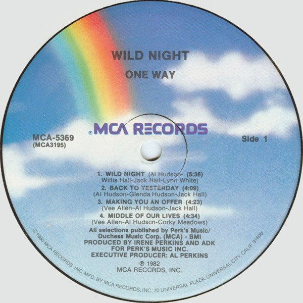 One Way : Wild Night (LP, Album)