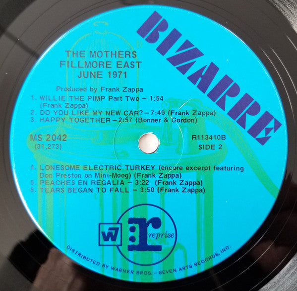 The Mothers : Fillmore East - June 1971 (LP, Album, Club)