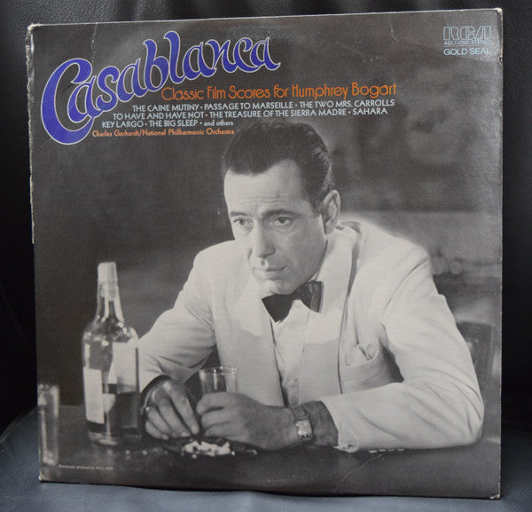 Charles Gerhardt / National Philharmonic Orchestra : Casablanca Classic Film Scores For Humphrey Bogart (LP, Album, RE)
