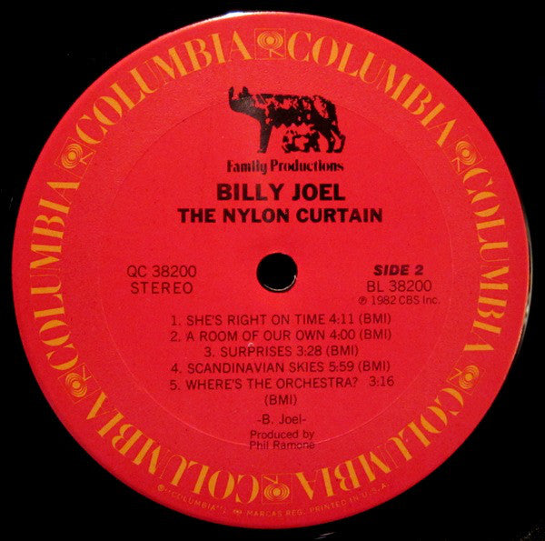 Billy Joel : The Nylon Curtain (LP, Album, Pit)
