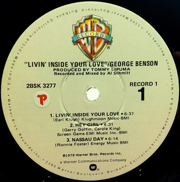 George Benson : Livin' Inside Your Love (2xLP, Album, Win)
