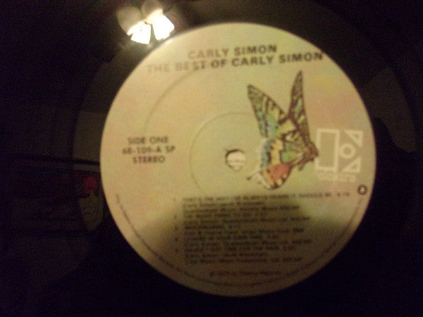 Carly Simon : The Best Of Carly Simon  (LP, Comp, RE, SP)