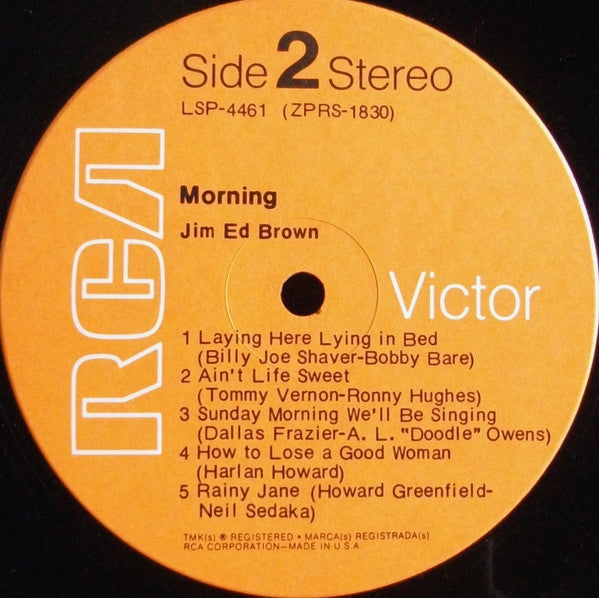 Jim Ed Brown : Morning (LP, Album)