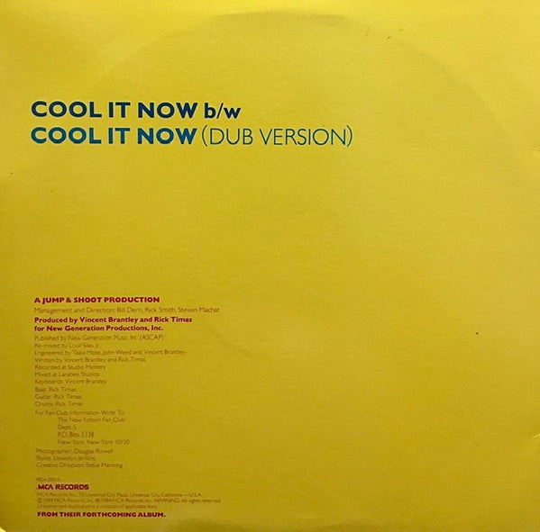 New Edition : Cool It Now (12", Glo)