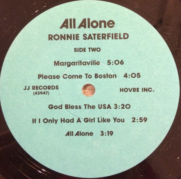 Ronnie Satterfield : All Alone (LP, Album)