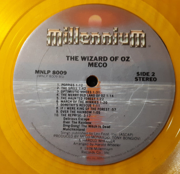 Meco Monardo : The Wizard Of Oz (LP, Album, Mixed, Yel)