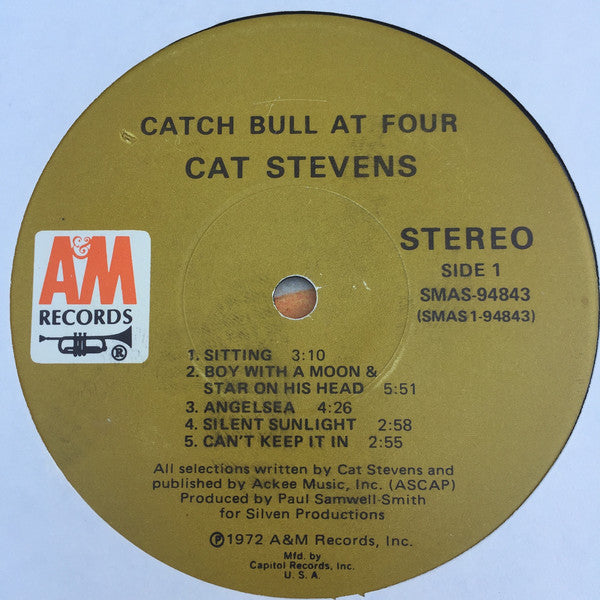Cat Stevens : Catch Bull At Four (LP, Album, Club, Gat)