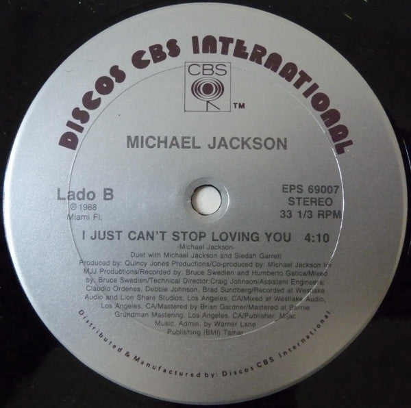 Michael Jackson : Todo Mi Amor Eres Tu (12", Maxi, Ltd)