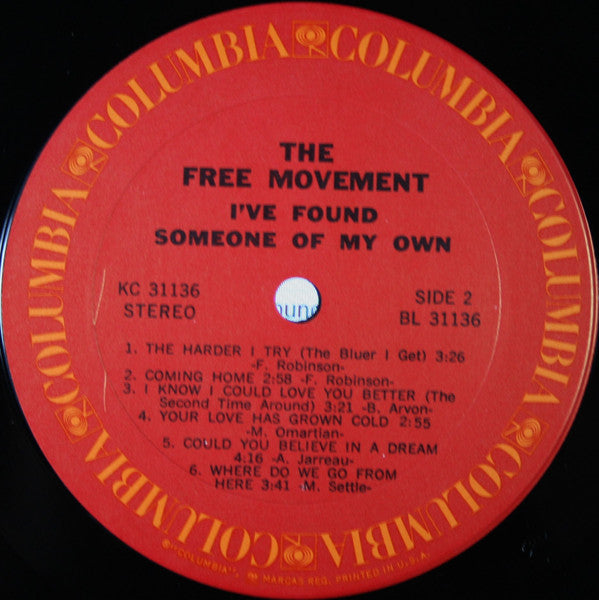 Free Movement : I've Found Someone Of My Own (LP, Album, Ter)