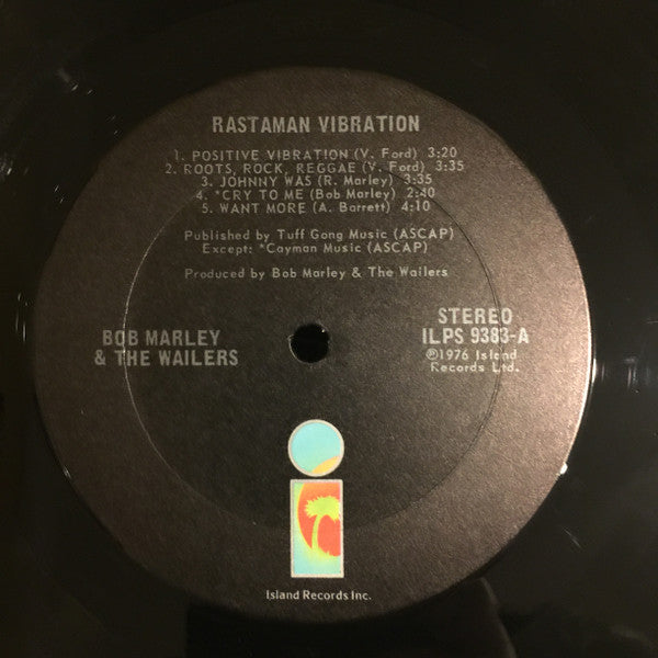 Bob Marley & The Wailers : Rastaman Vibration (LP, Album, CTH)