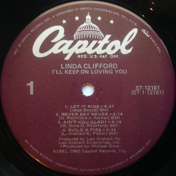 Linda Clifford : I'll Keep On Loving  You (LP, Album)