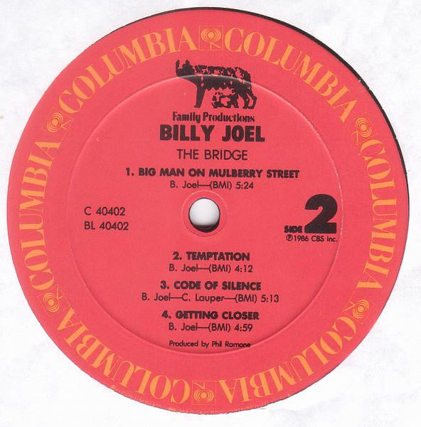 Billy Joel : The Bridge (LP, Album, Pit)